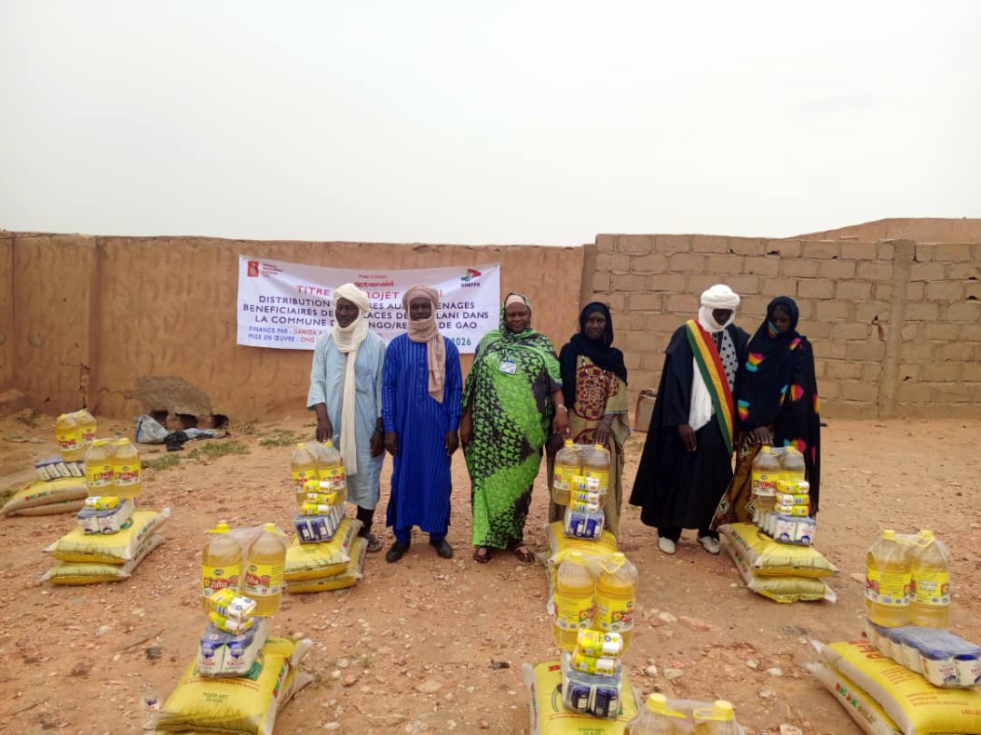 Distribution de vivres au profit de 94 ménages à Djeflani