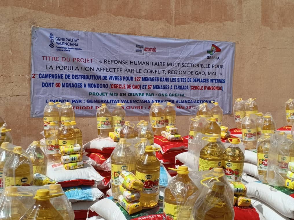 deuxième distribution de vivres à Ansongo