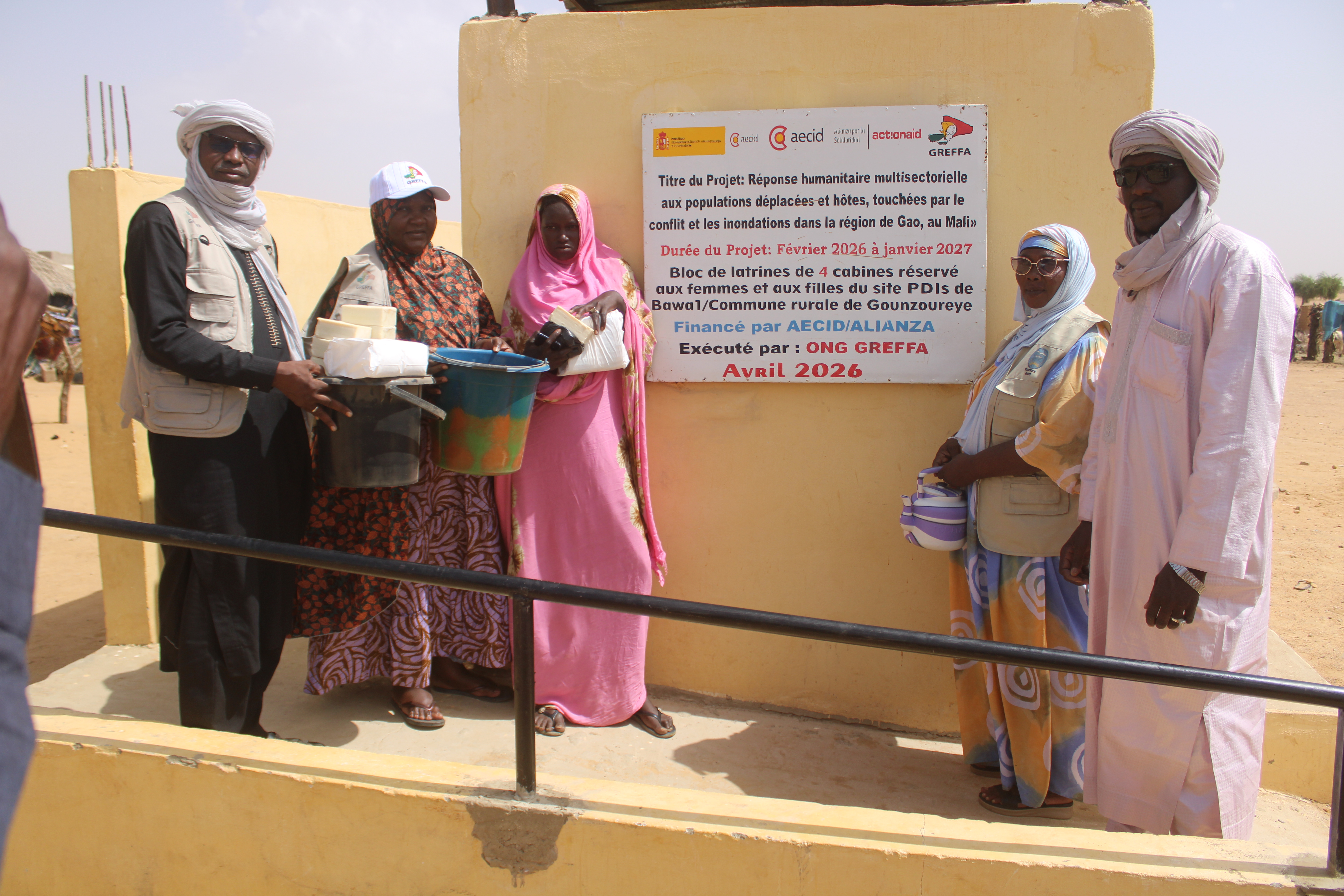 remis officiellement et 100 kits d’hygiène distribués aux femmes